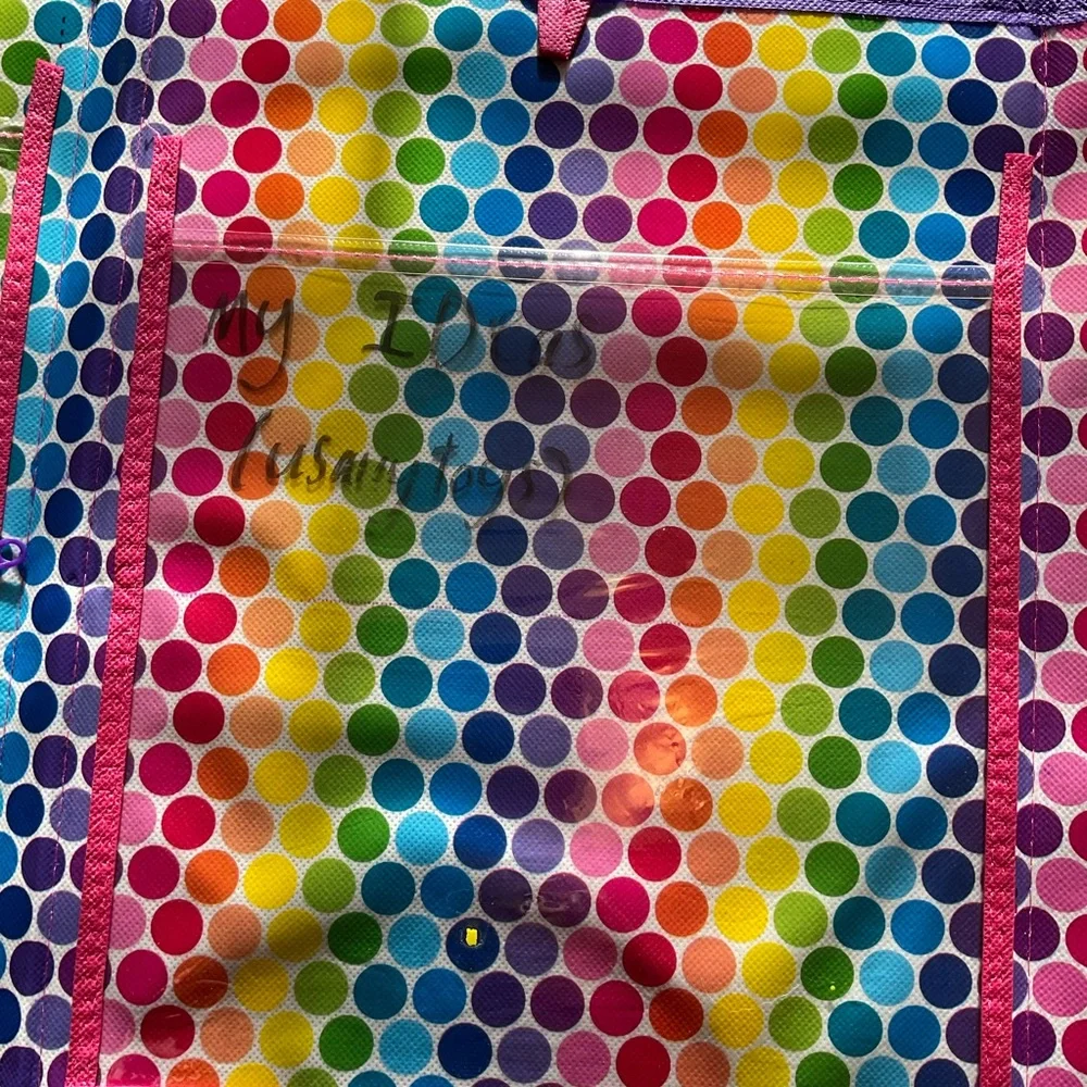 Lisa Frank 3 compartment folder with velcro closure and handles